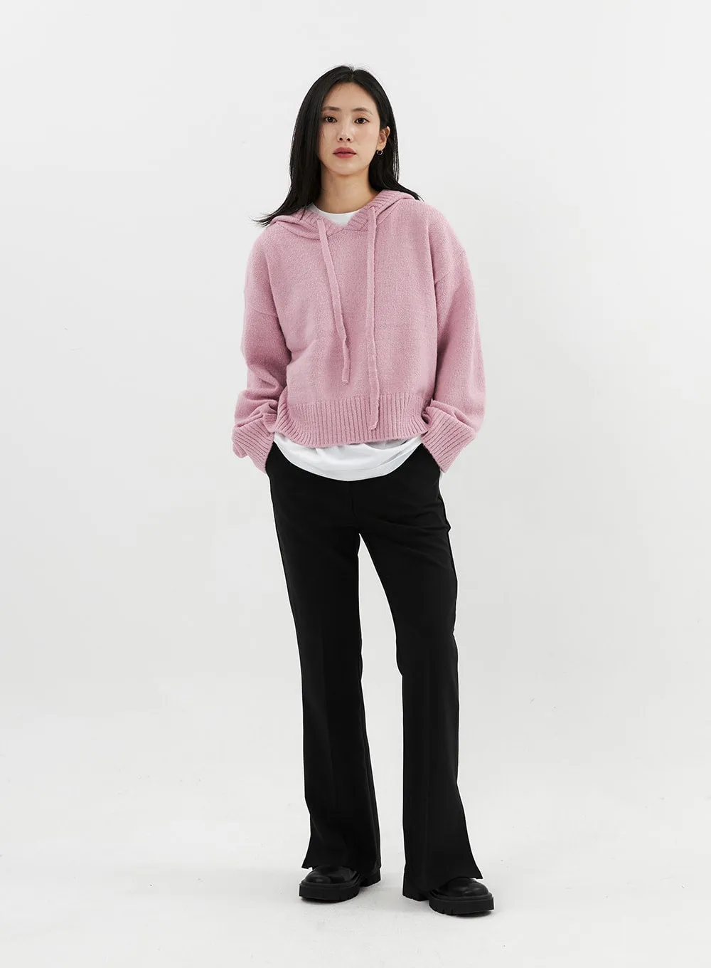Hooded Knit Sweater OO305