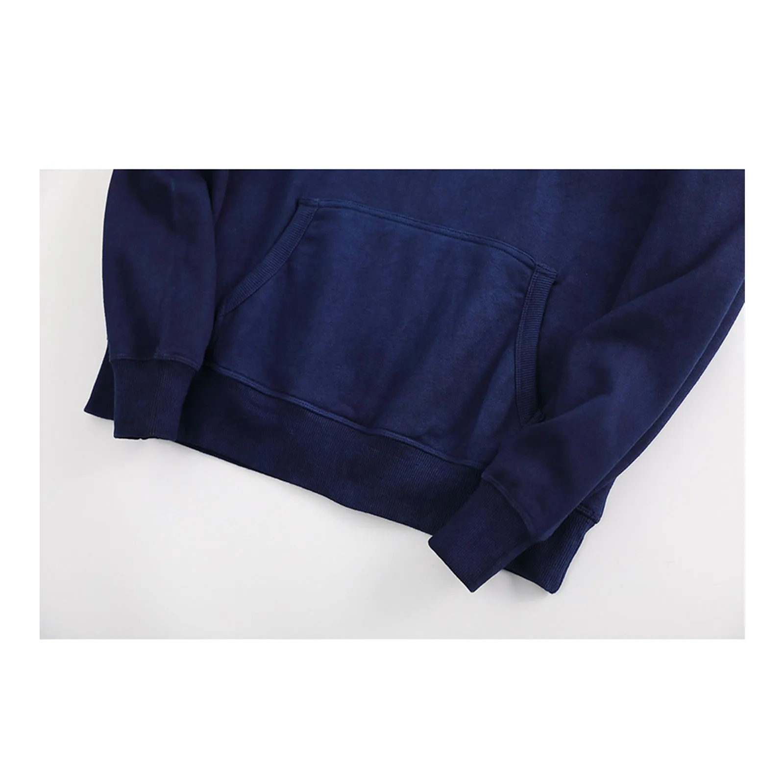 Indigo Hooded Pullover Sweater