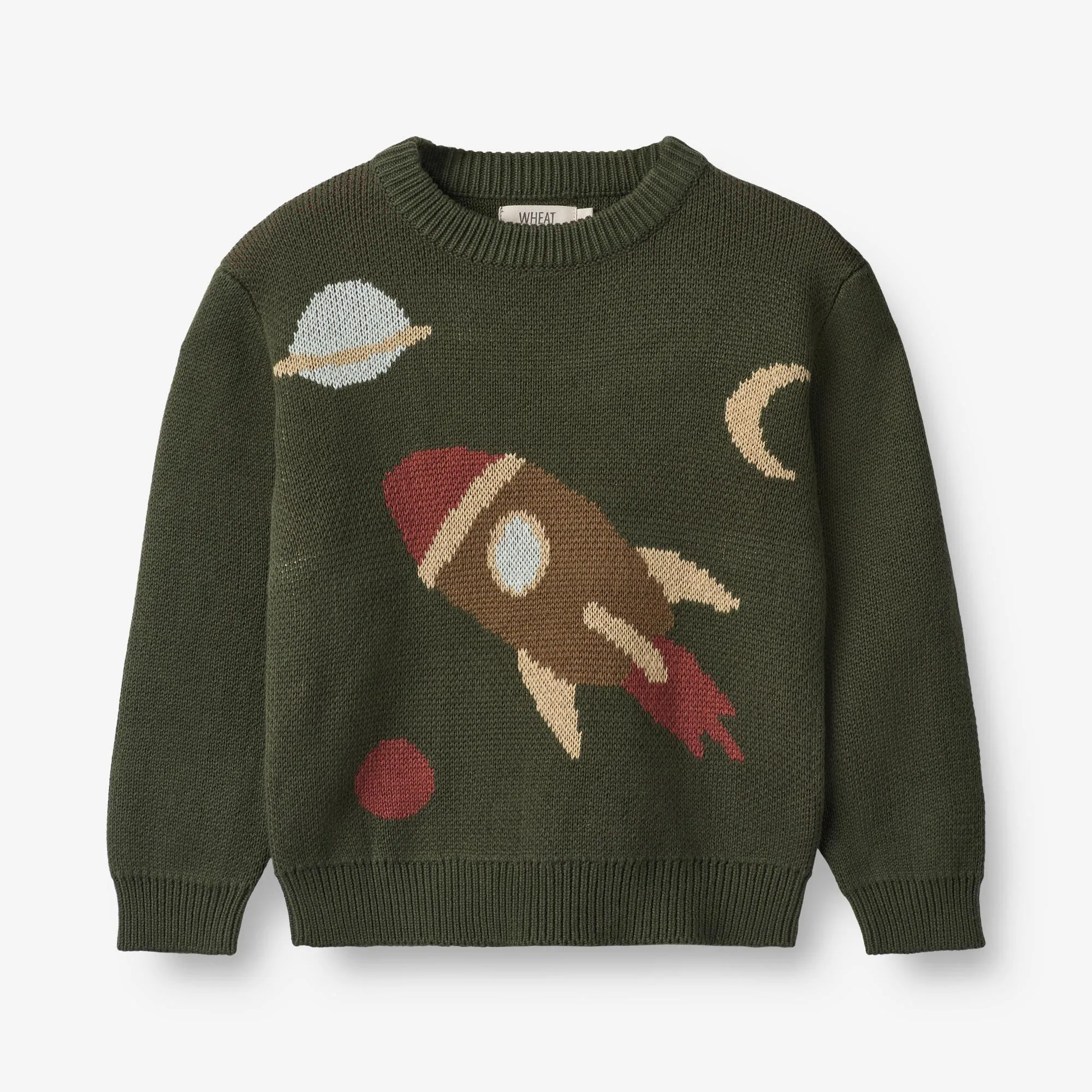 Jacquard Pullover Rocket - forest night