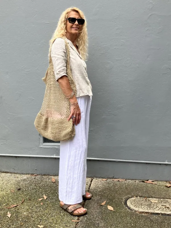 Jiva Fitted Shirt - Natural - Linen