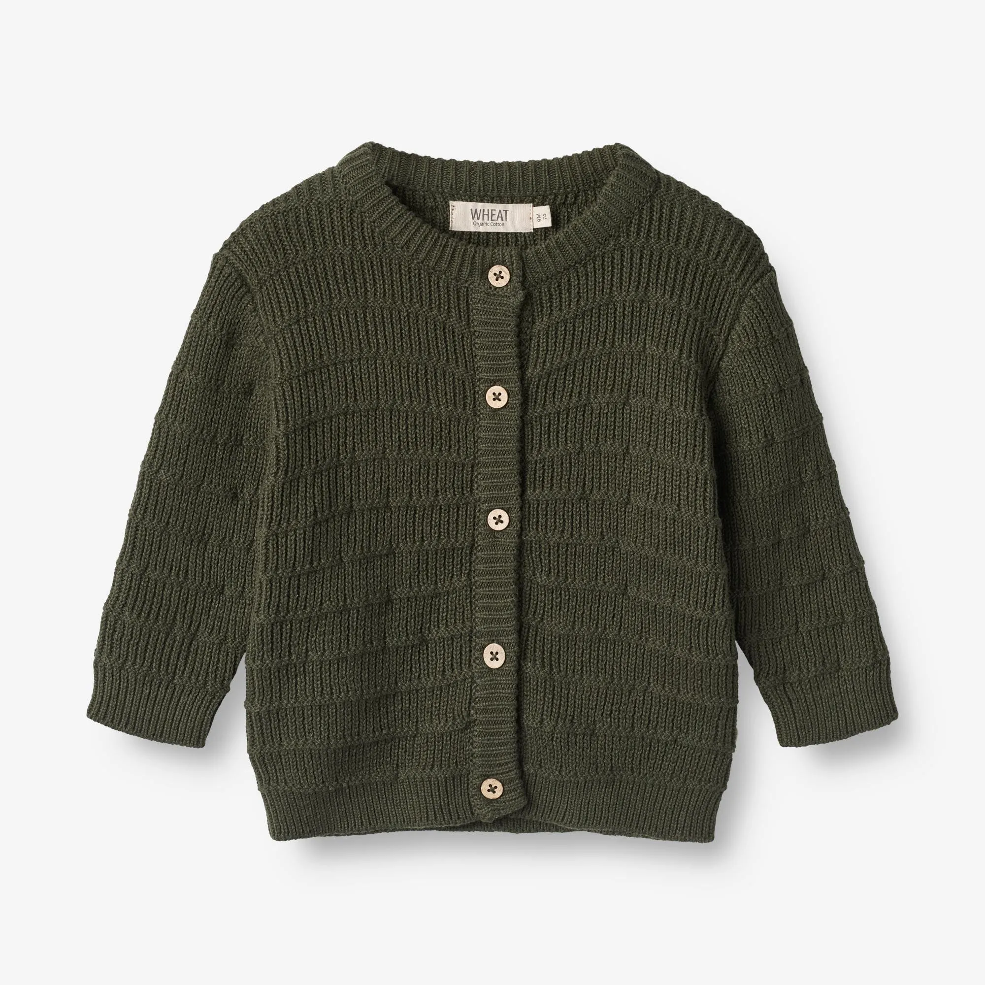 Knit Cardigan Villy | Baby - forest night