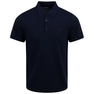 Lear Tech Wool Knitted Polo JL Navy - SS24