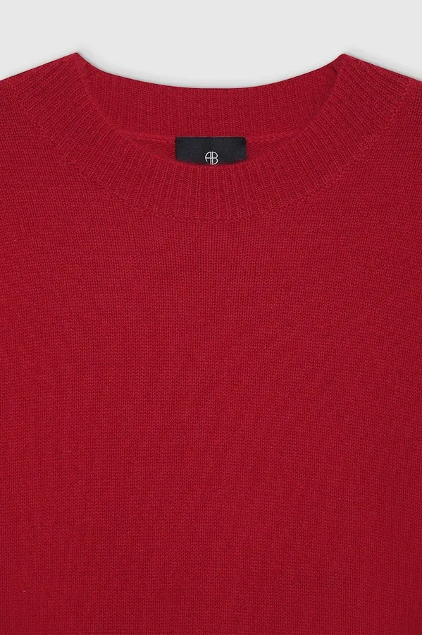 LEE CREW SWEATER - SCARLET RED