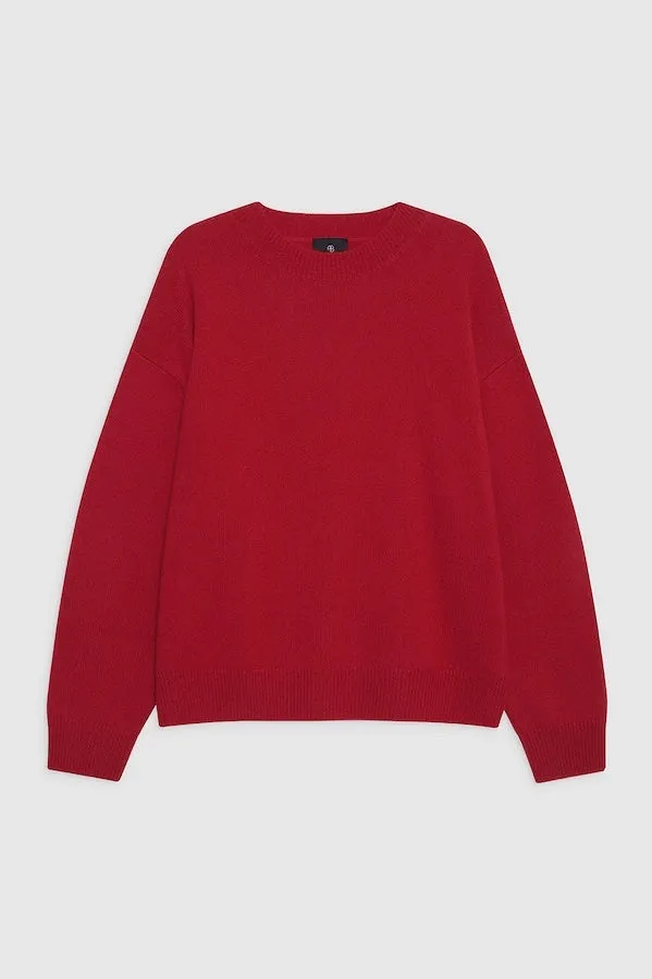 LEE CREW SWEATER - SCARLET RED
