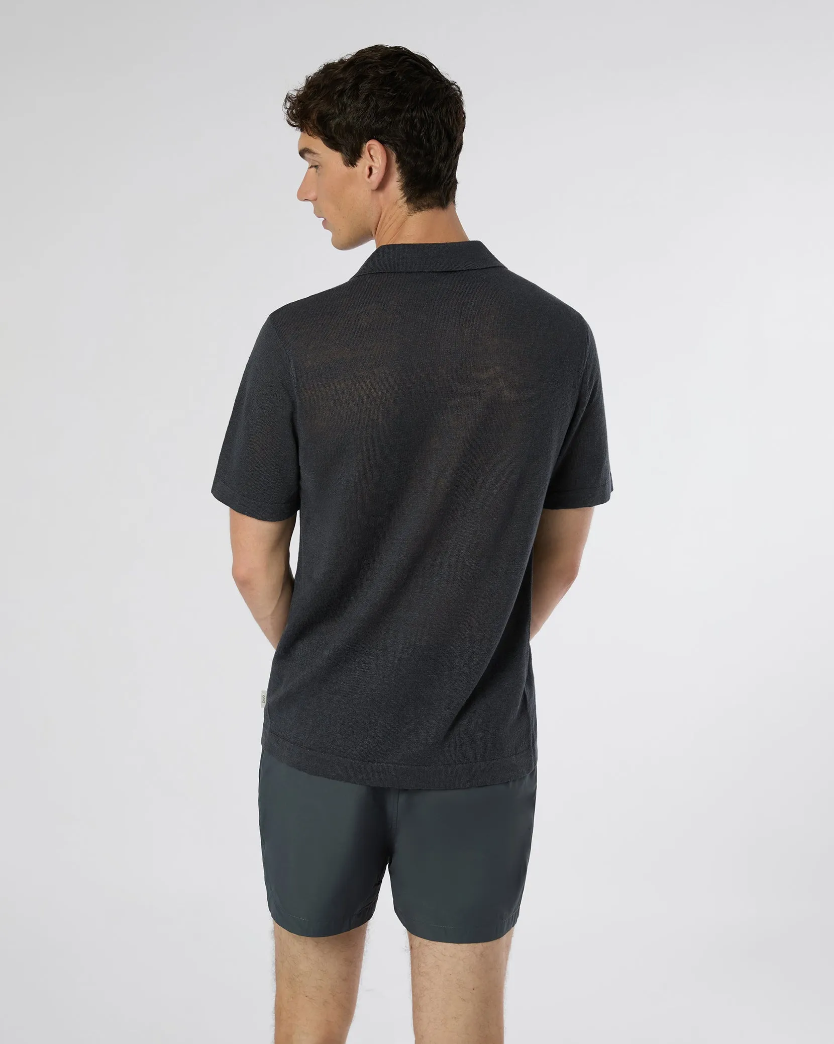 Linen Sweater Polo