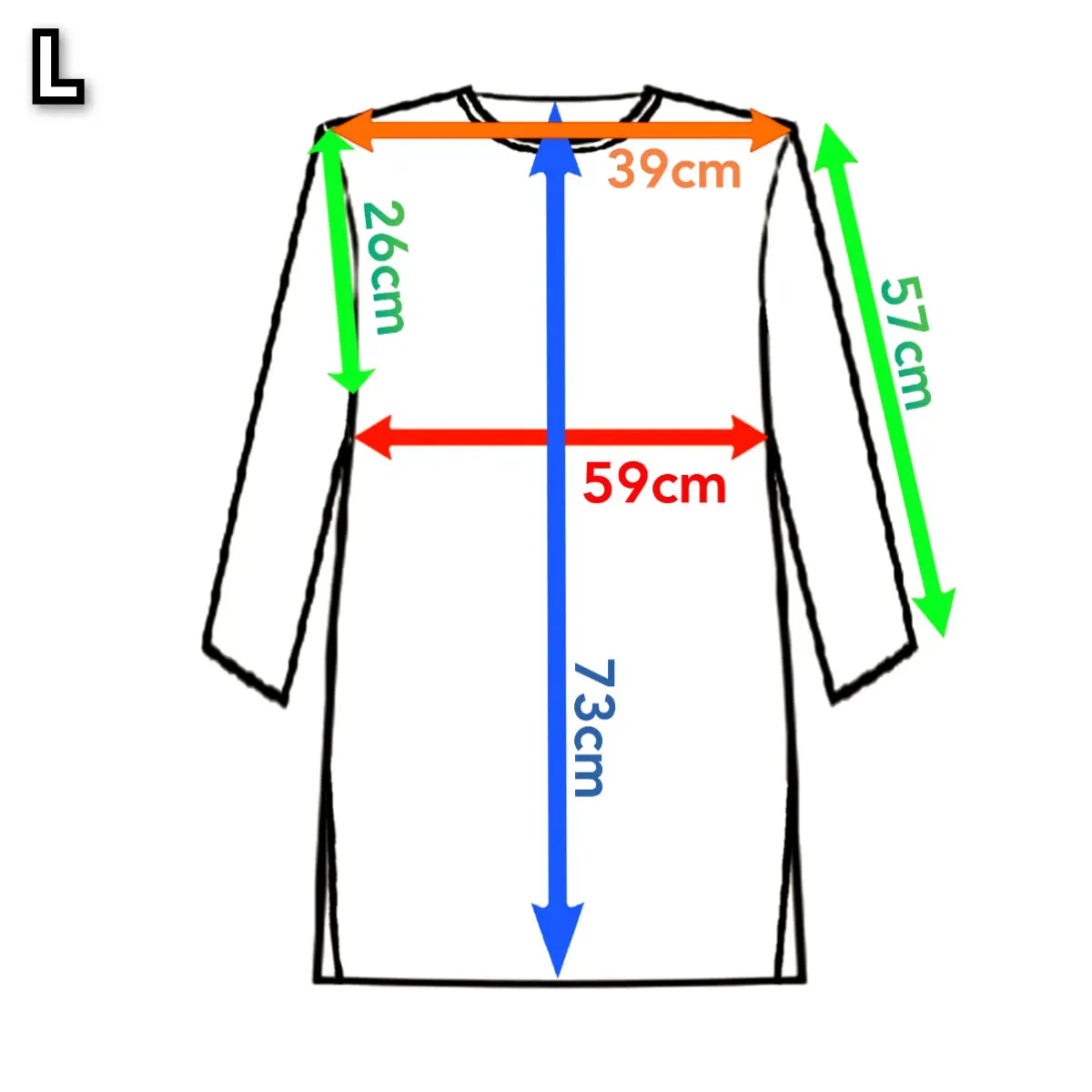 Loose Fit Cashmere Round Neck Long Tunic