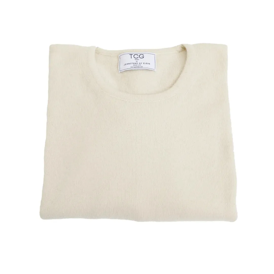 Loose Fit Cashmere Round Neck Long Tunic