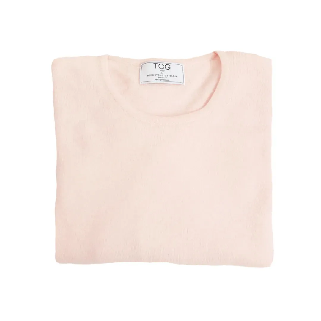 Loose Fit Cashmere Round Neck Long Tunic