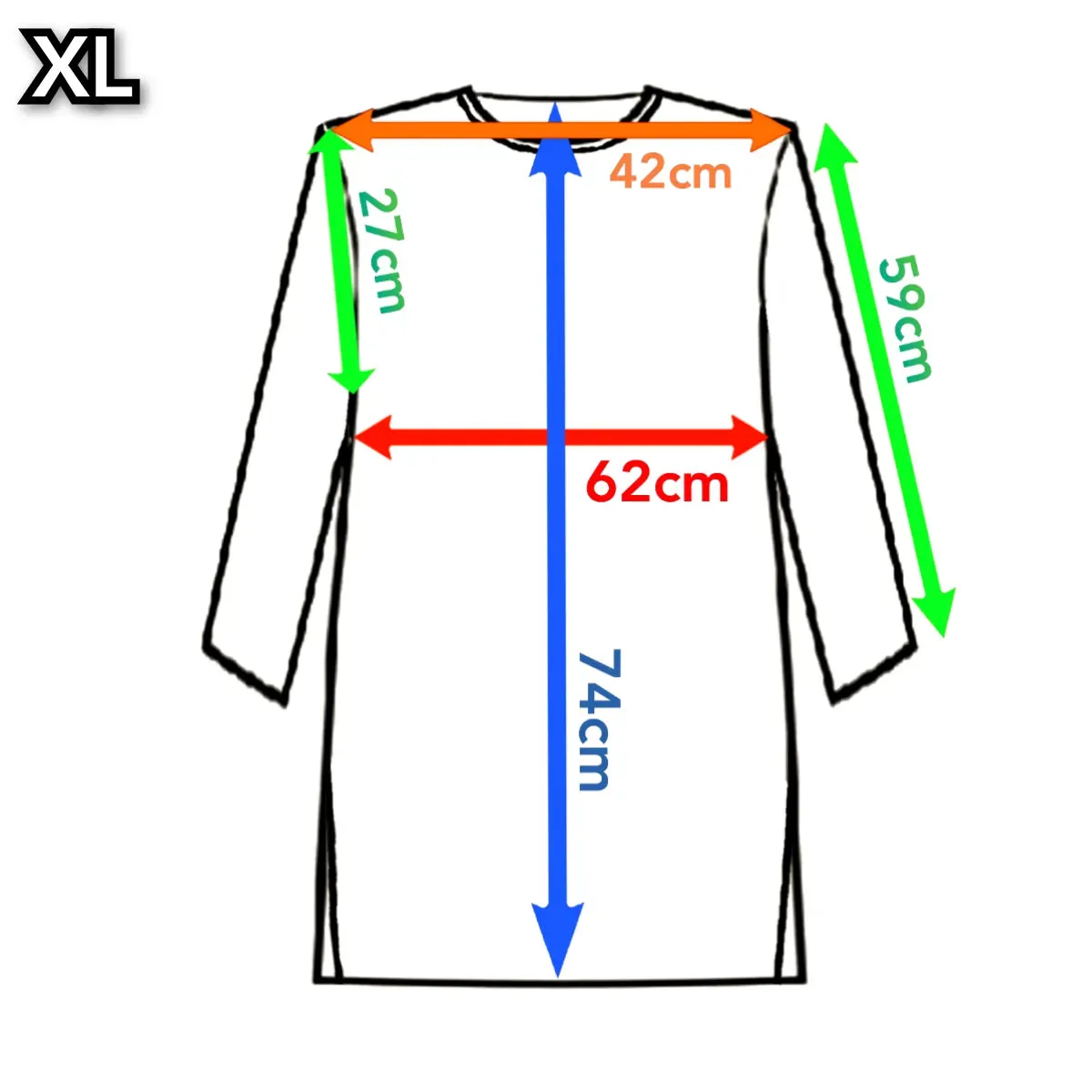 Loose Fit Cashmere Round Neck Long Tunic