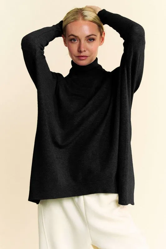 Loose Fit Turtle Neck Sweater