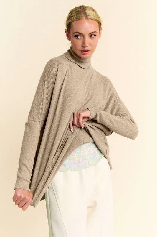 Loose Fit Turtle Neck Sweater