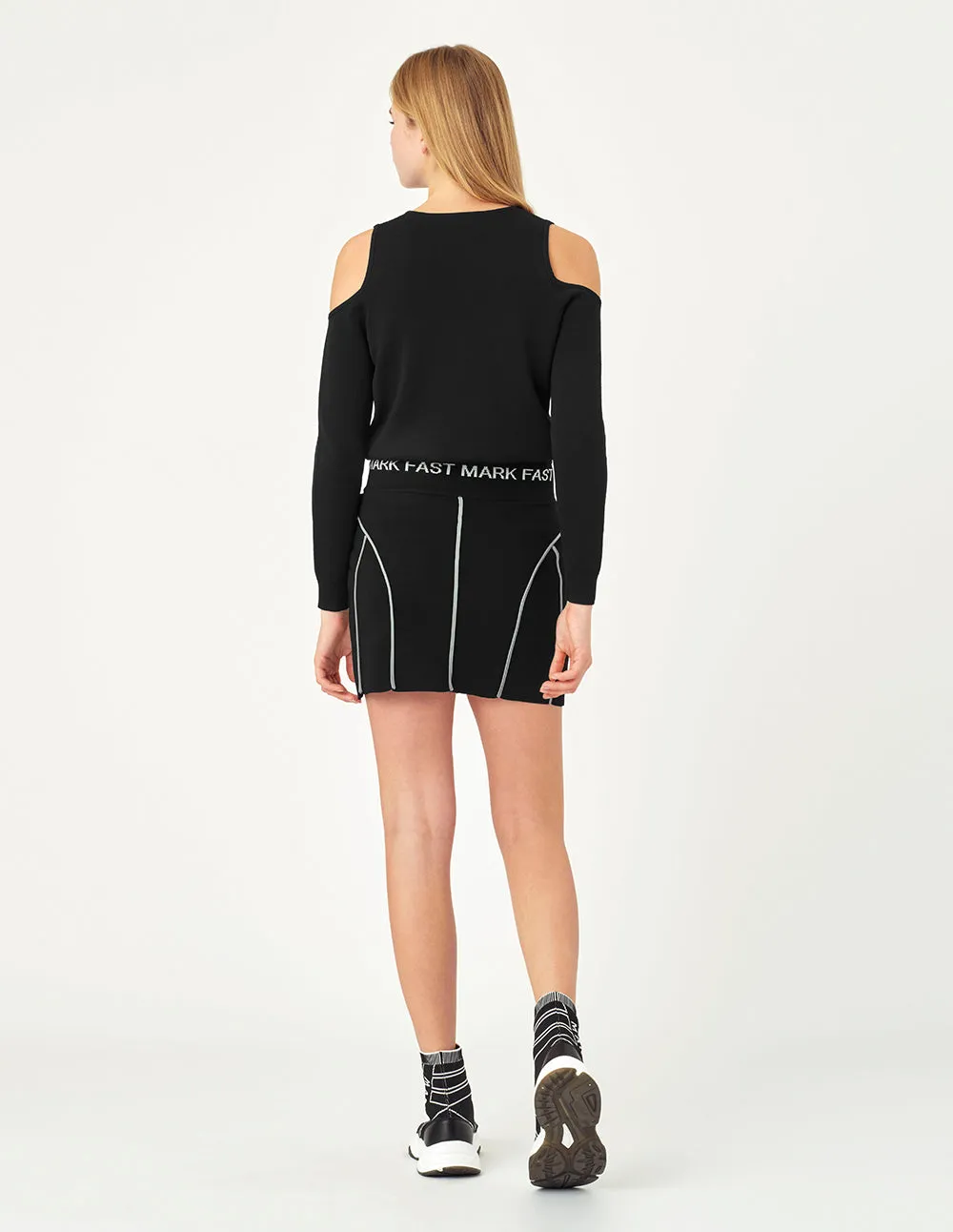 MARK FAST Women zip Knitted Pullover