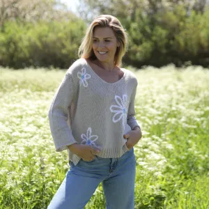Meadow 3/4 Sleeve Cotton V
