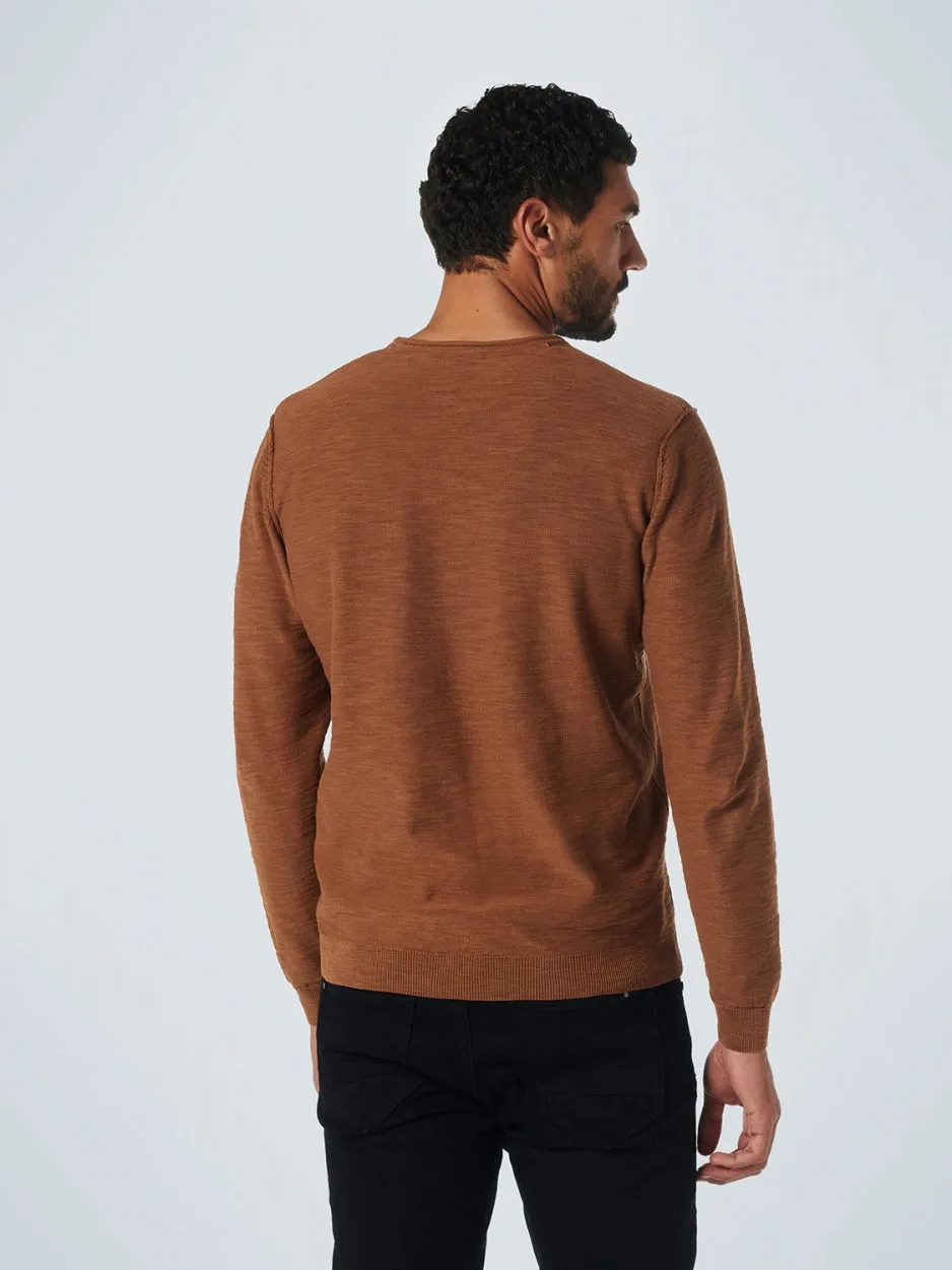 Men's Crew Neck Sweater - No Excess Sale | Caramel