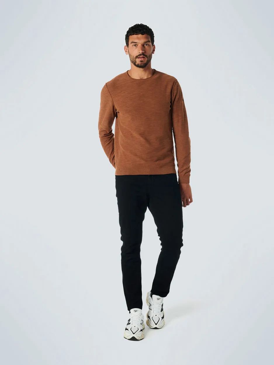 Men's Crew Neck Sweater - No Excess Sale | Caramel