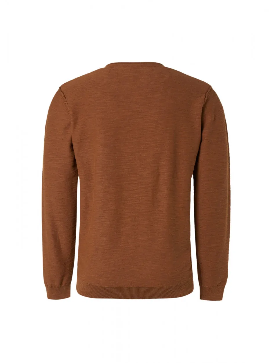 Men's Crew Neck Sweater - No Excess Sale | Caramel