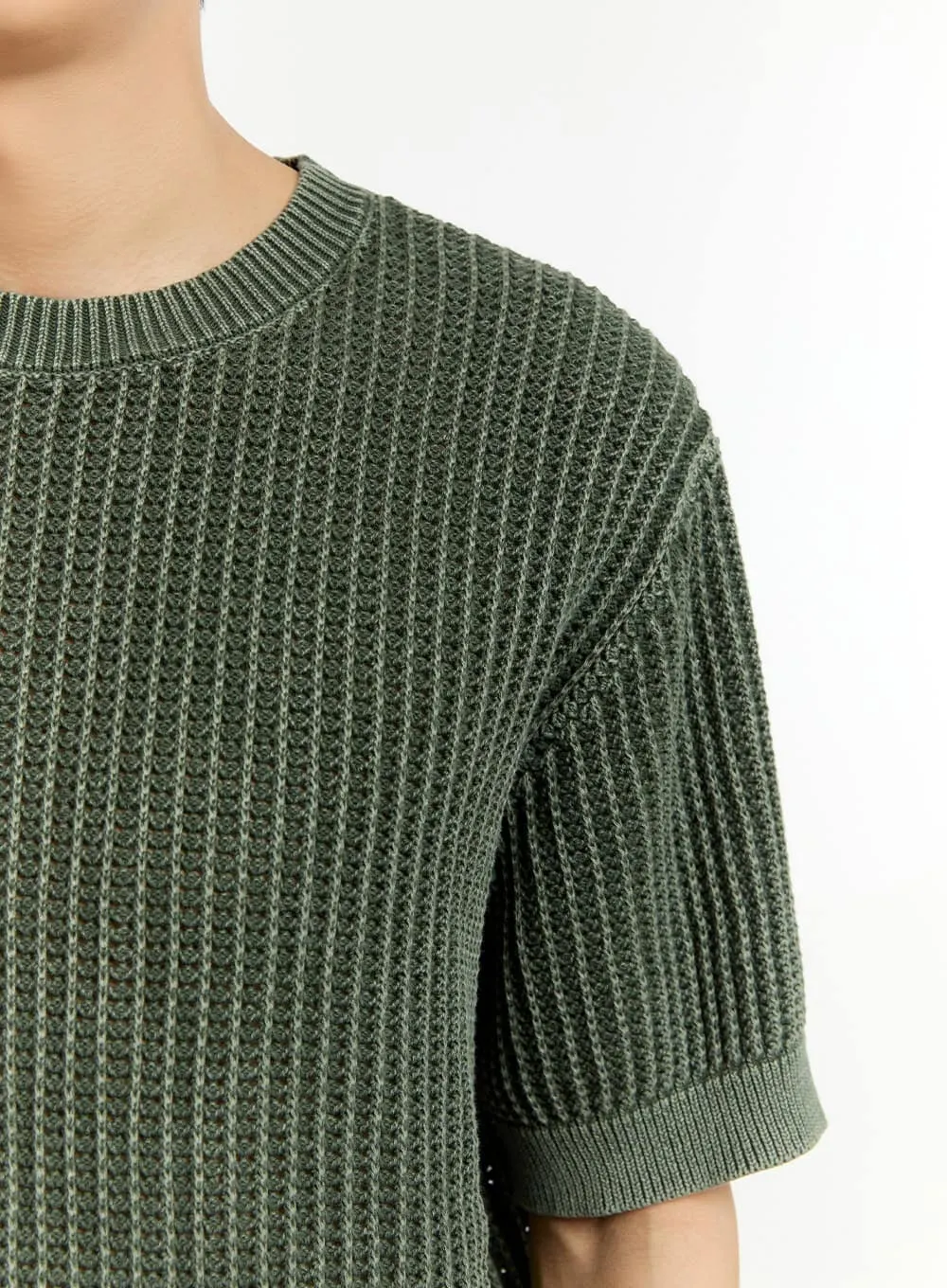 Men's Knit Sweater T-Shirt IL412