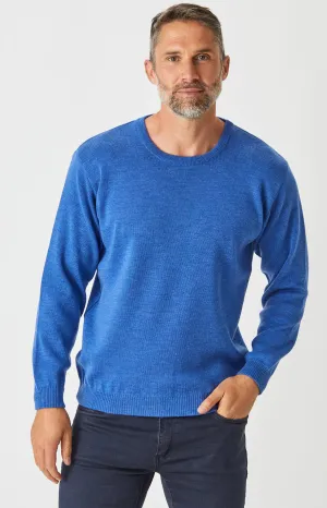 Merino Crew Neck Jumper - Light Blue