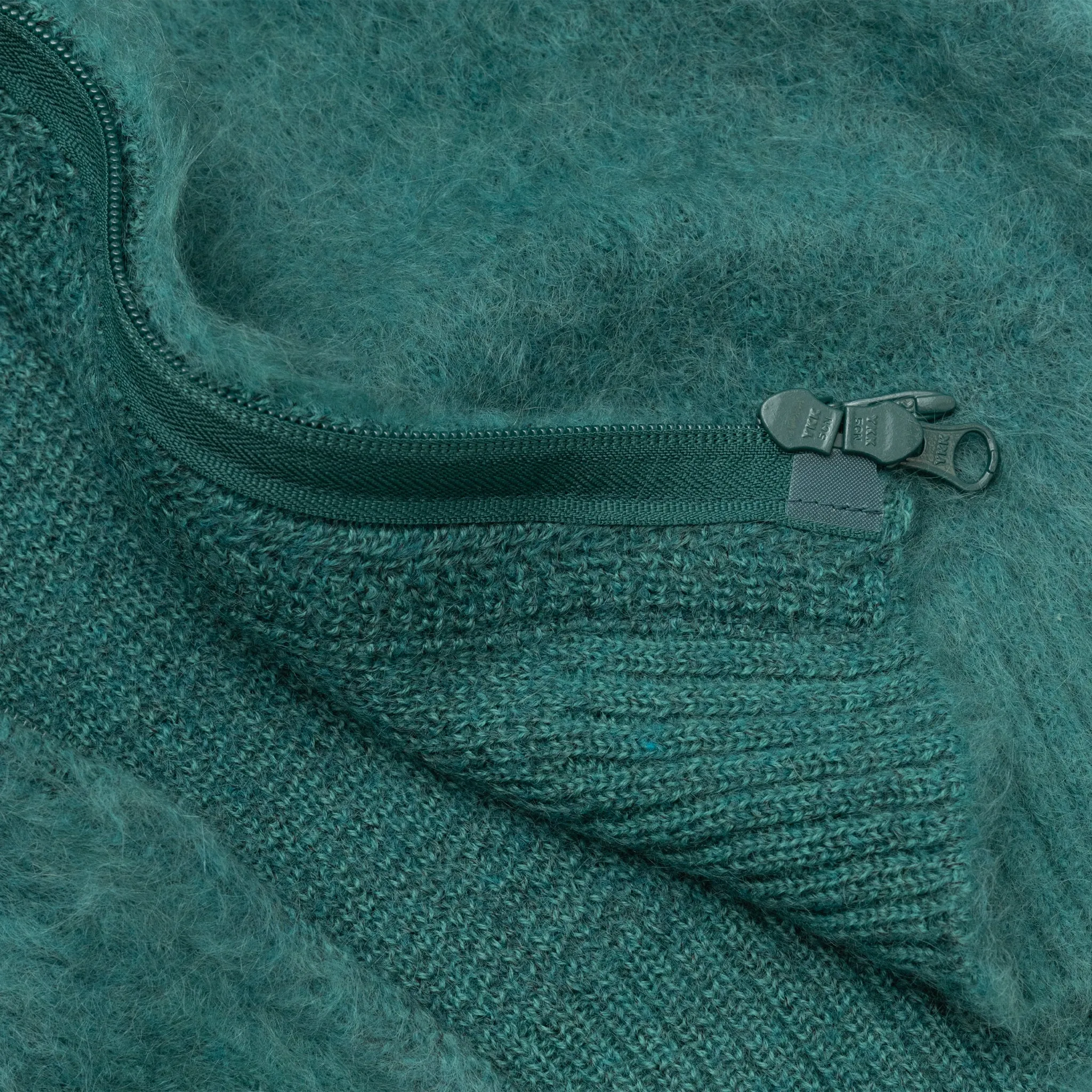 MOHAIR ZIPPED CARDIGAN