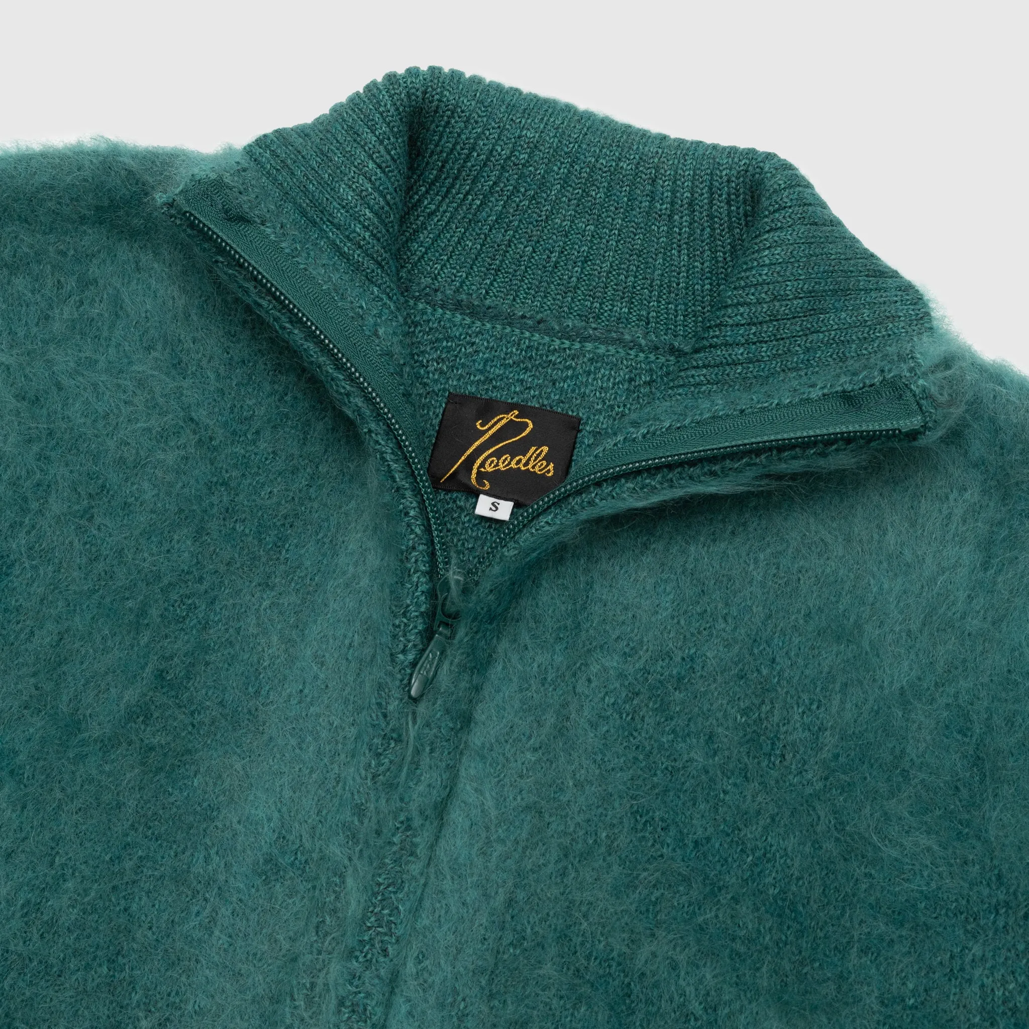 MOHAIR ZIPPED CARDIGAN