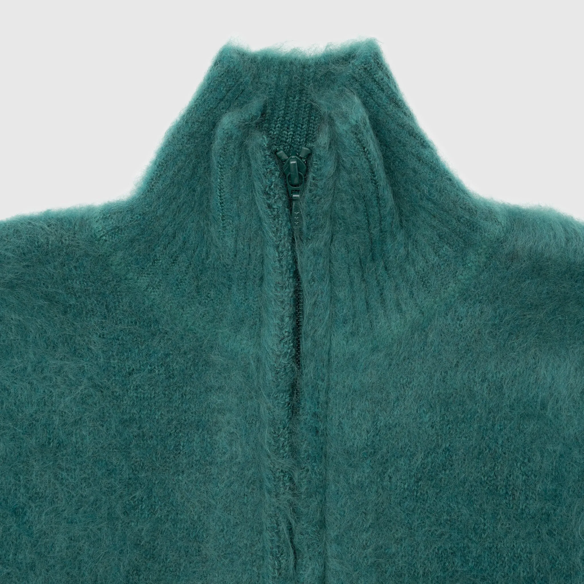 MOHAIR ZIPPED CARDIGAN