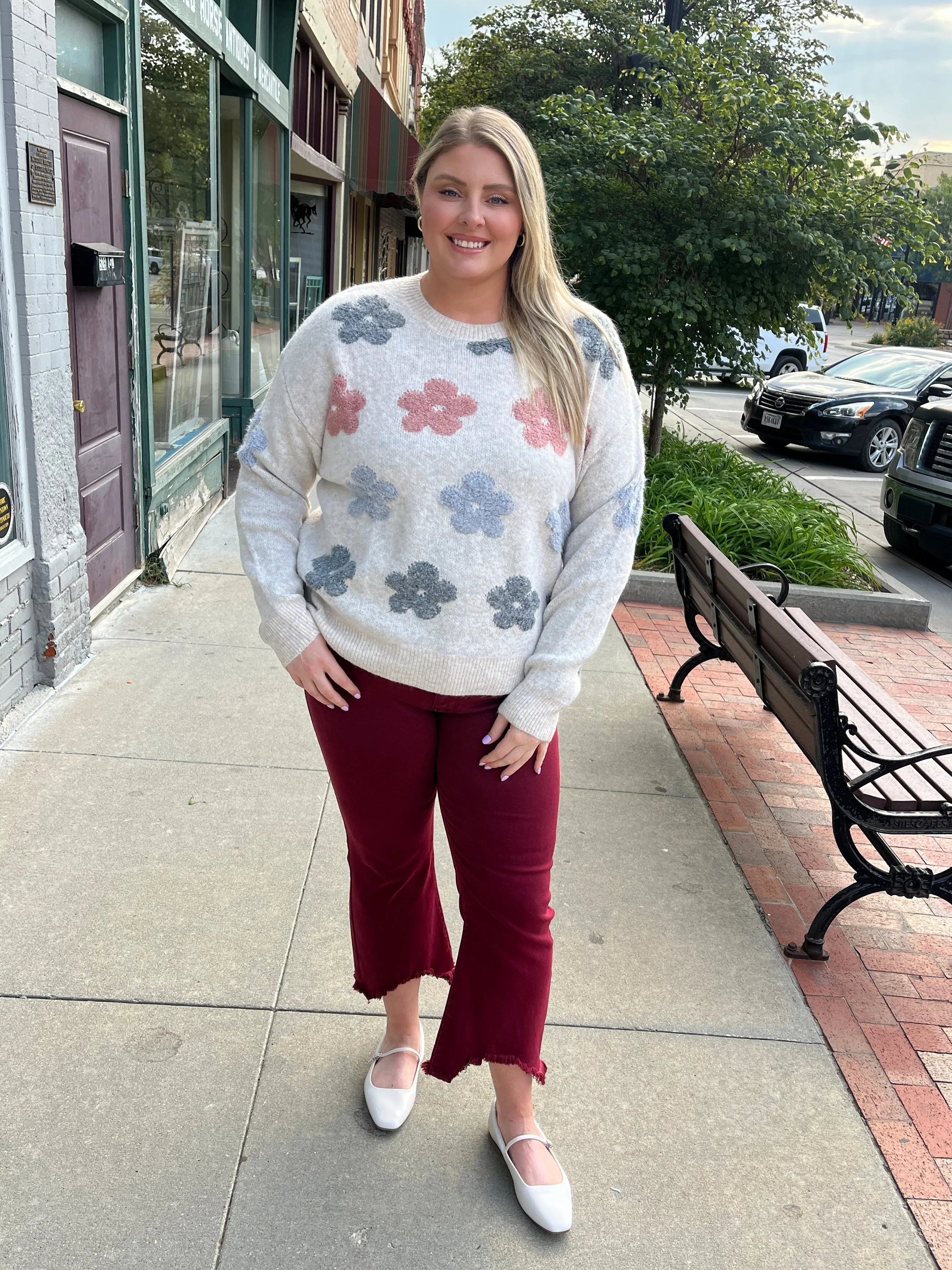 Natural Flower Sweater