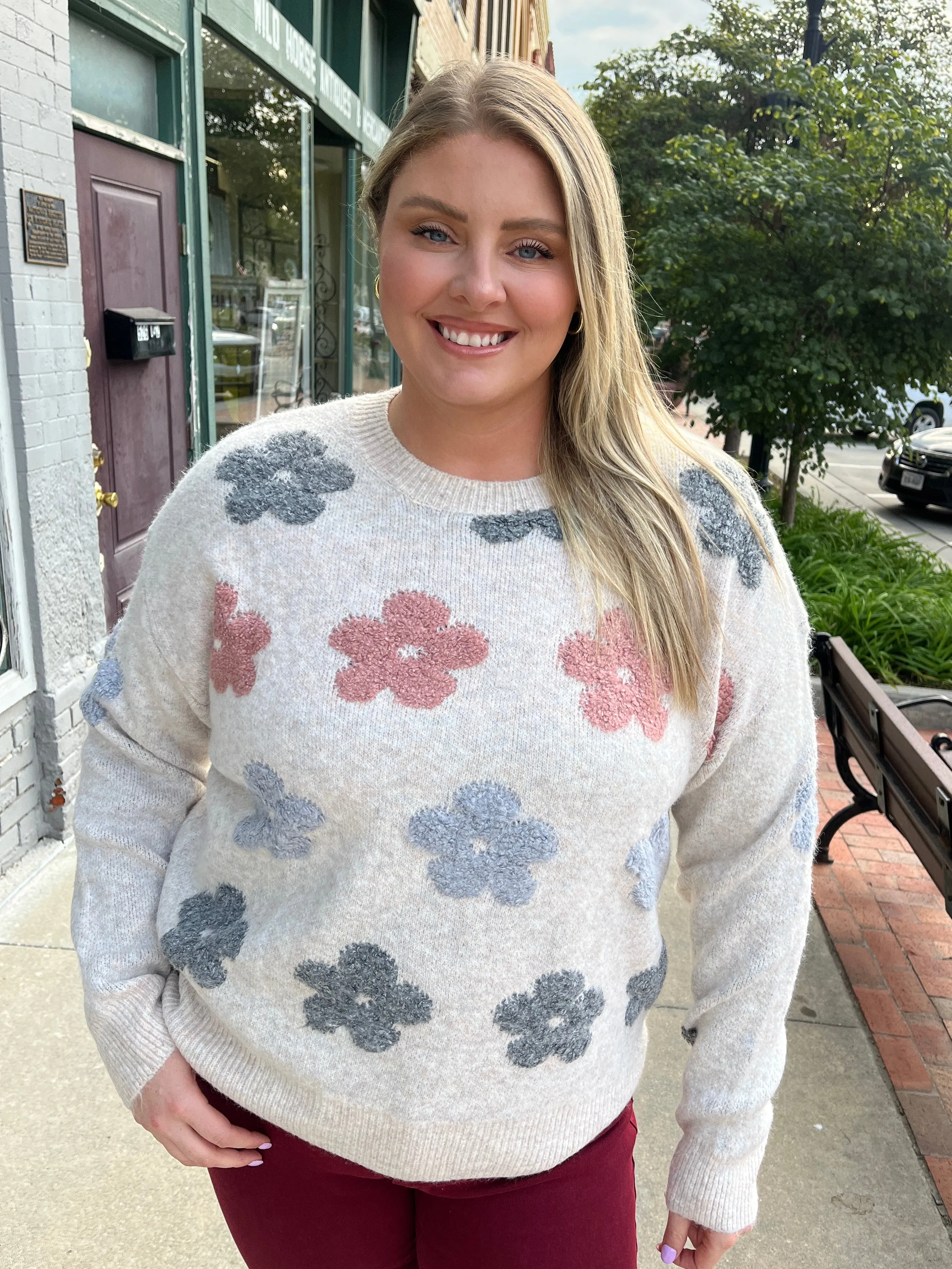 Natural Flower Sweater