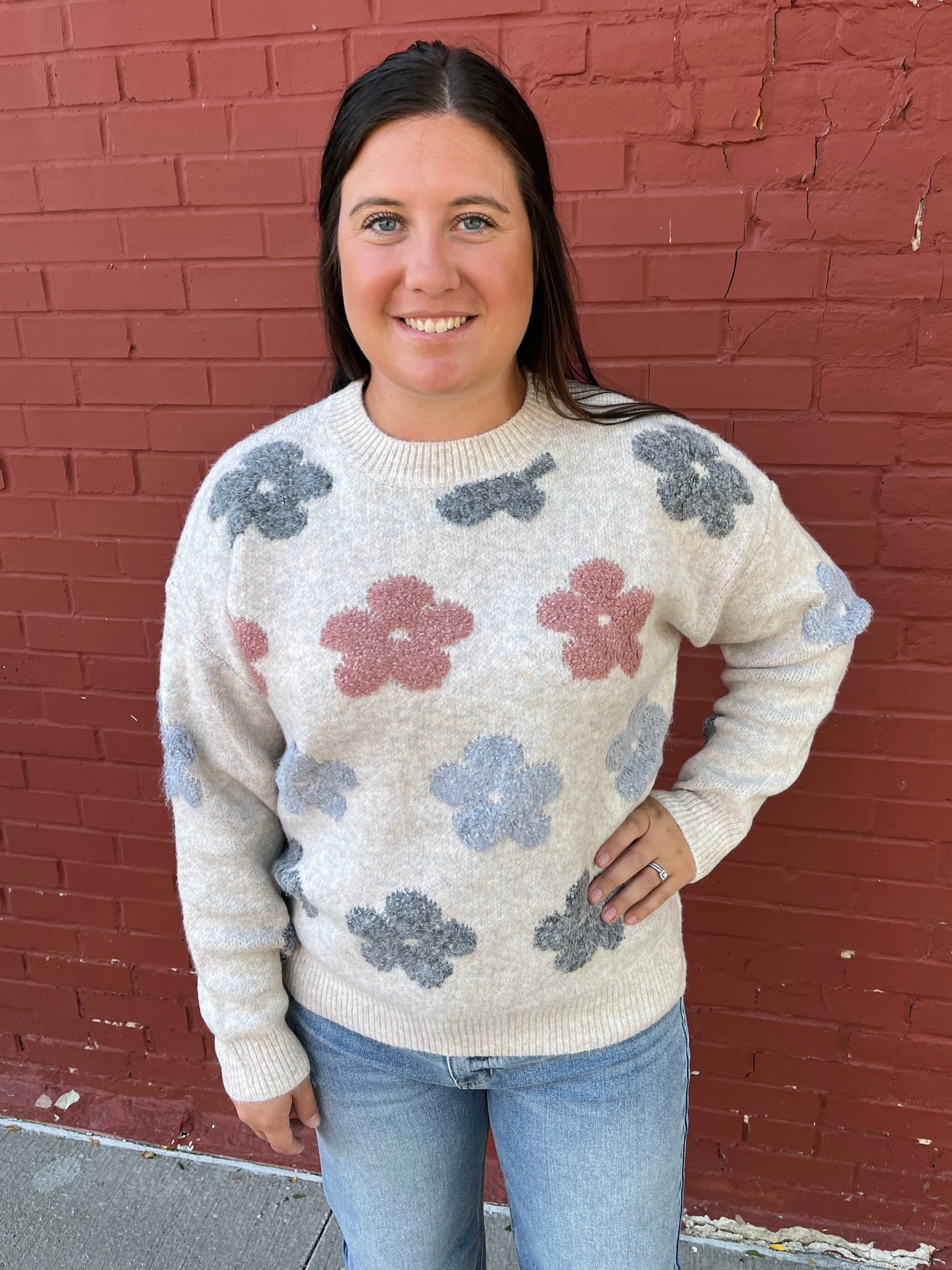 Natural Flower Sweater