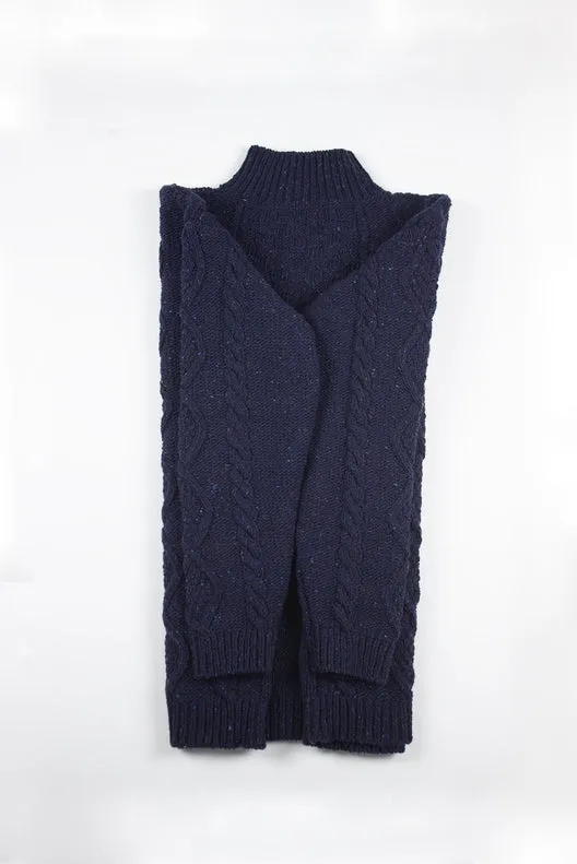 Navy Donegal Aran Jumper