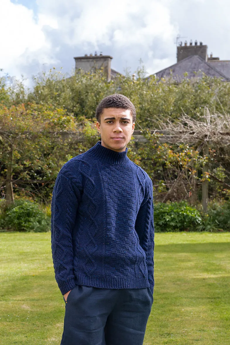 Navy Donegal Aran Jumper