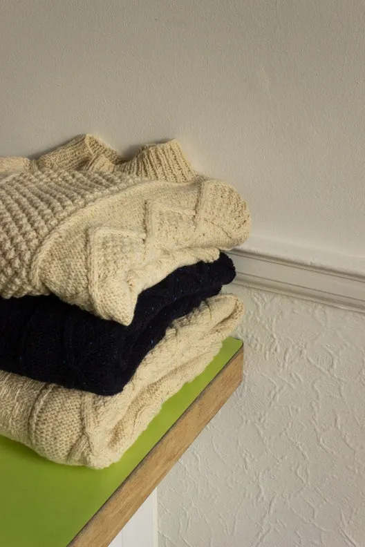 Navy Donegal Aran Jumper