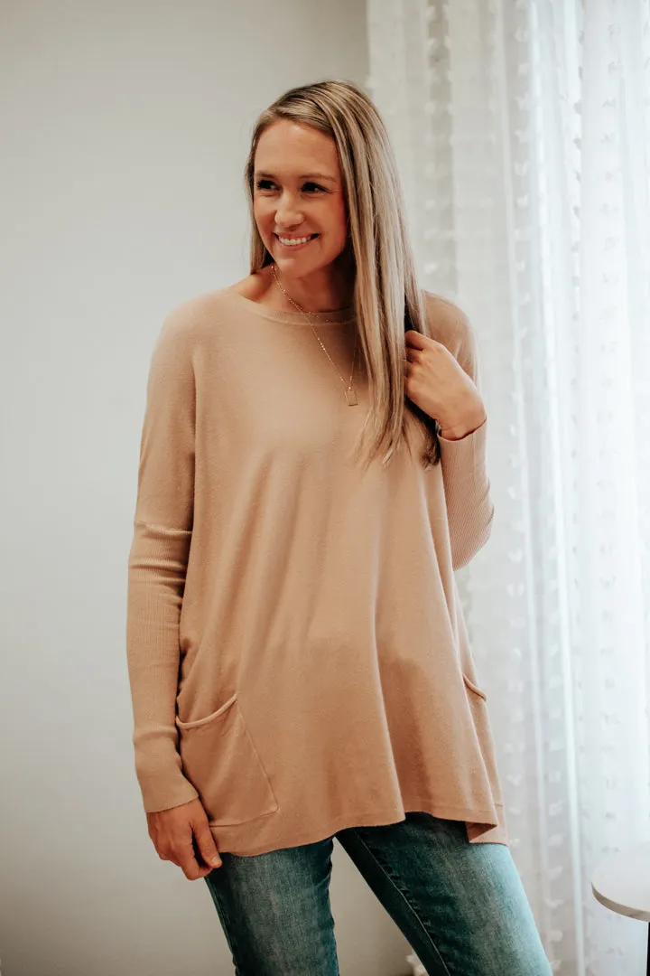 Oversized Pocket Sweater
