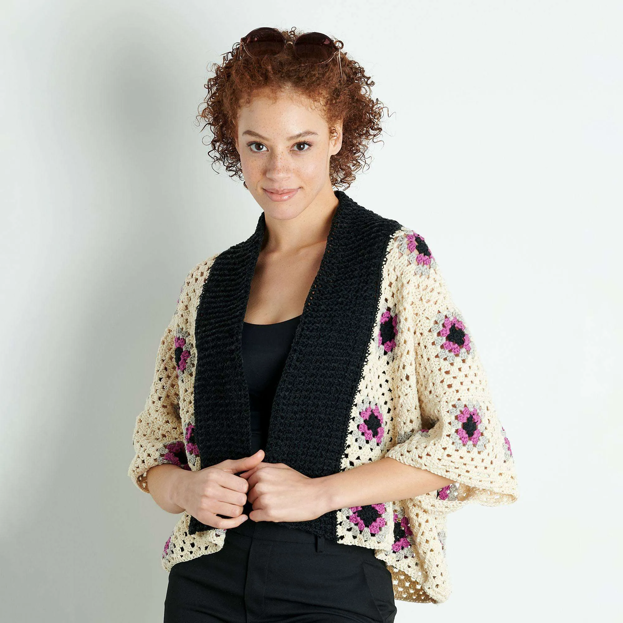 Patons Crochet Granny Cardigan