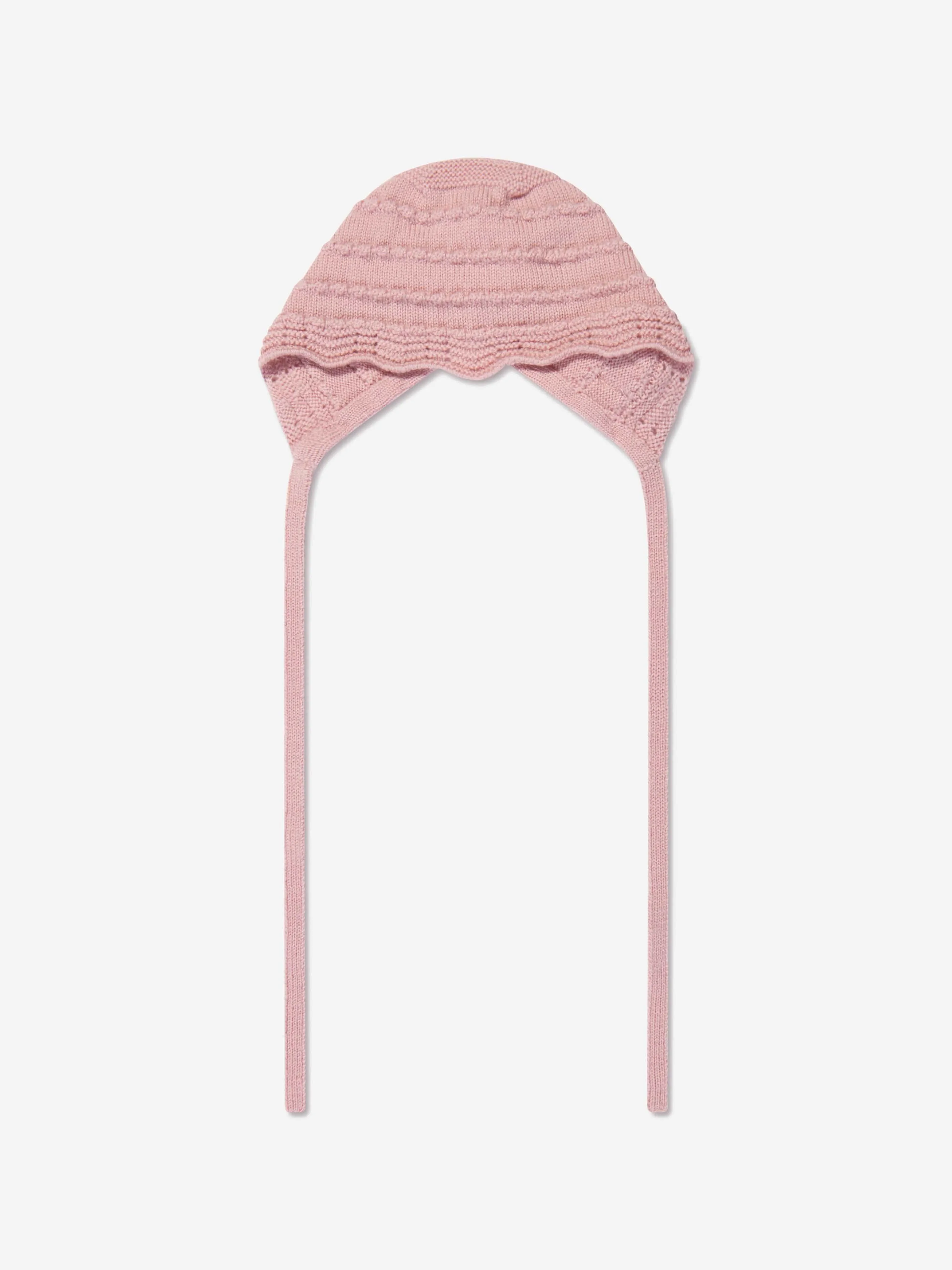 Paz Rodriguez Baby Girls Knitted Bonnet in Pink