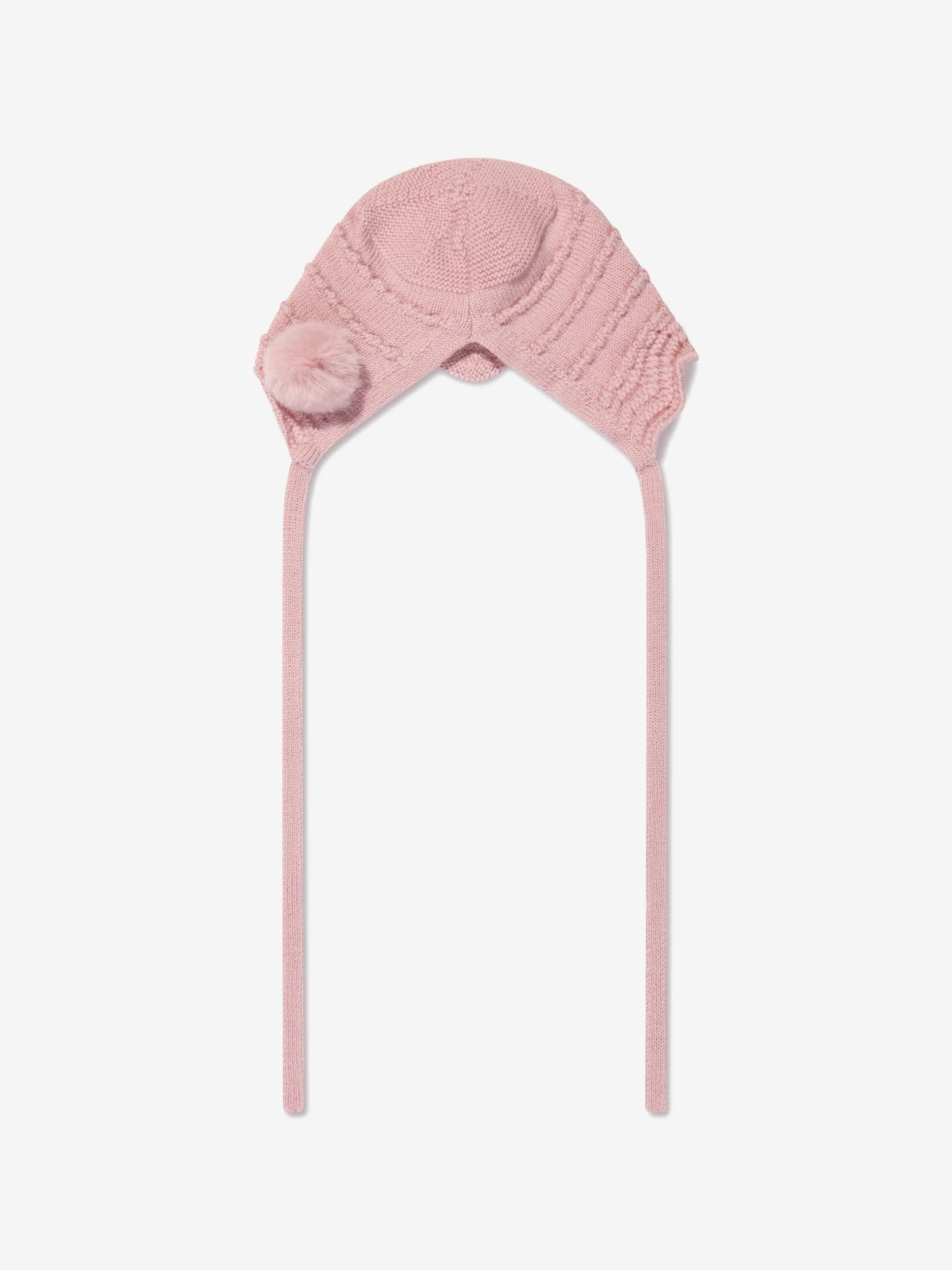 Paz Rodriguez Baby Girls Knitted Bonnet in Pink
