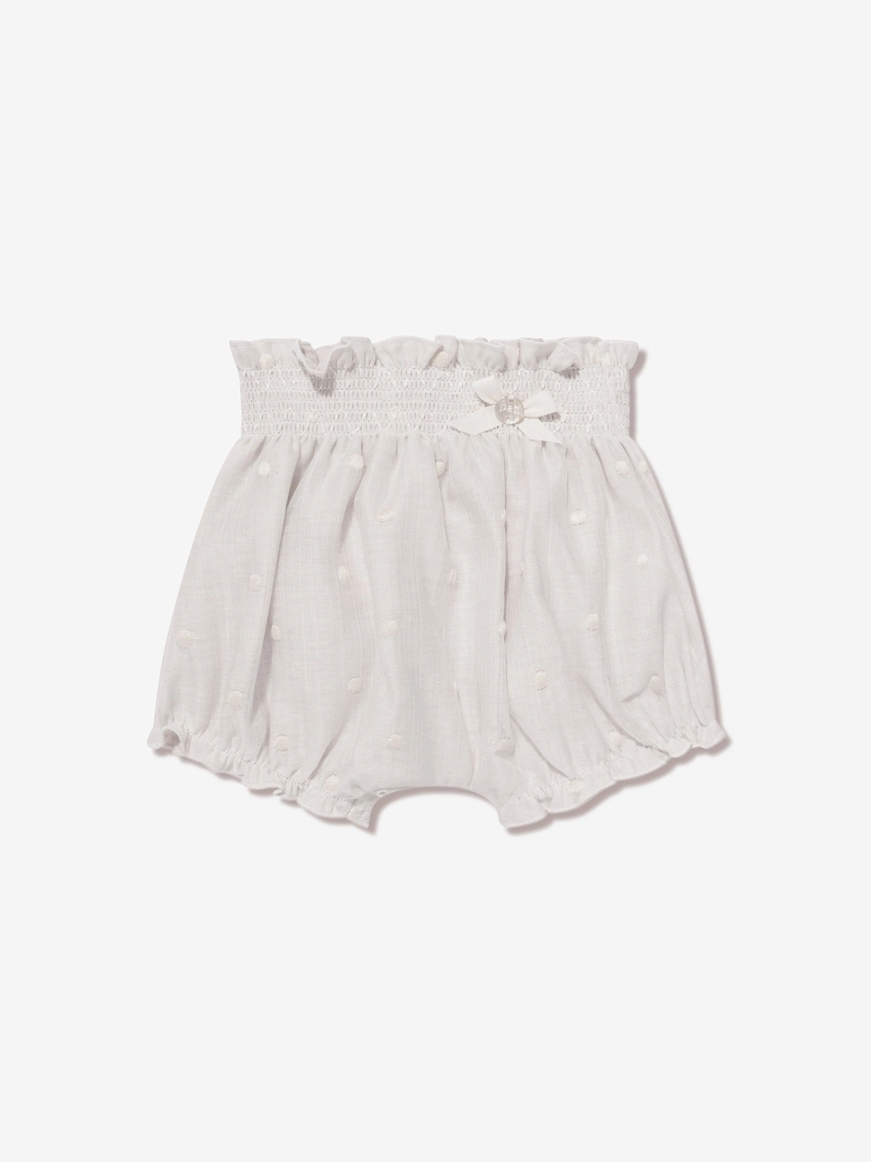Paz Rodriguez Baby Girls Shorts Set in Ivory