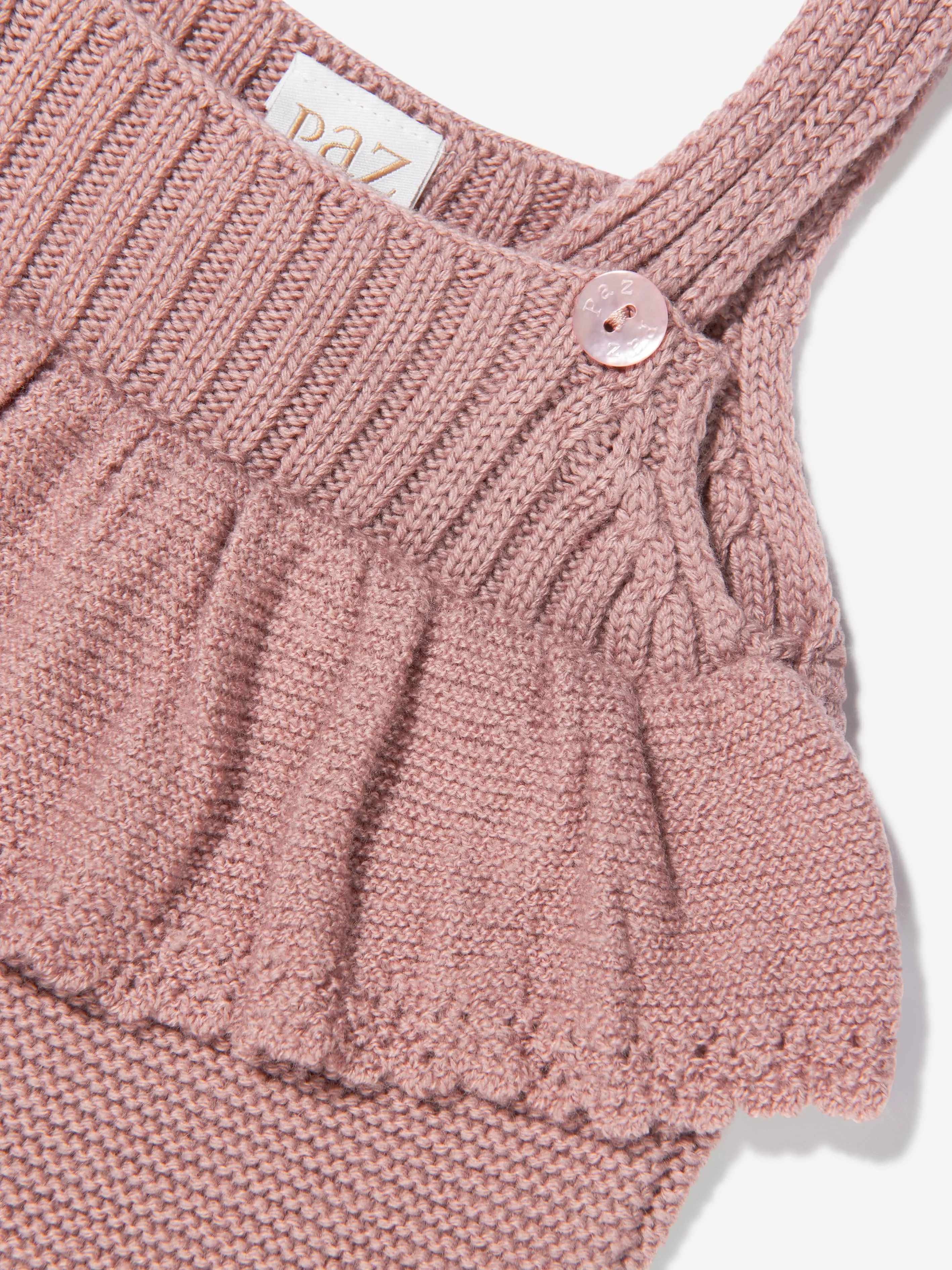 Paz Rodriguez Baby Girls Wool Knitted Dungarees