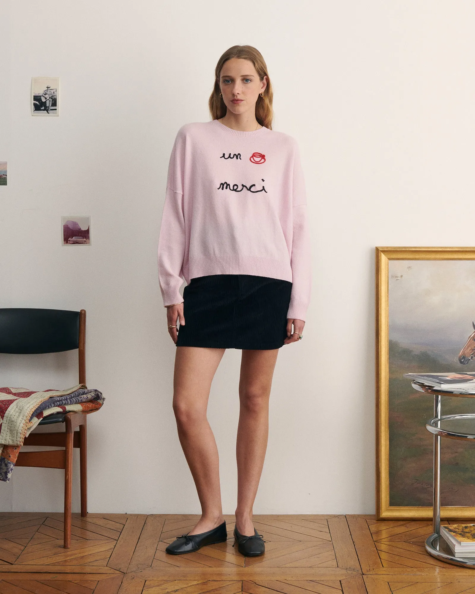 "Un Cafe Merci" buzelin cashmere sweater