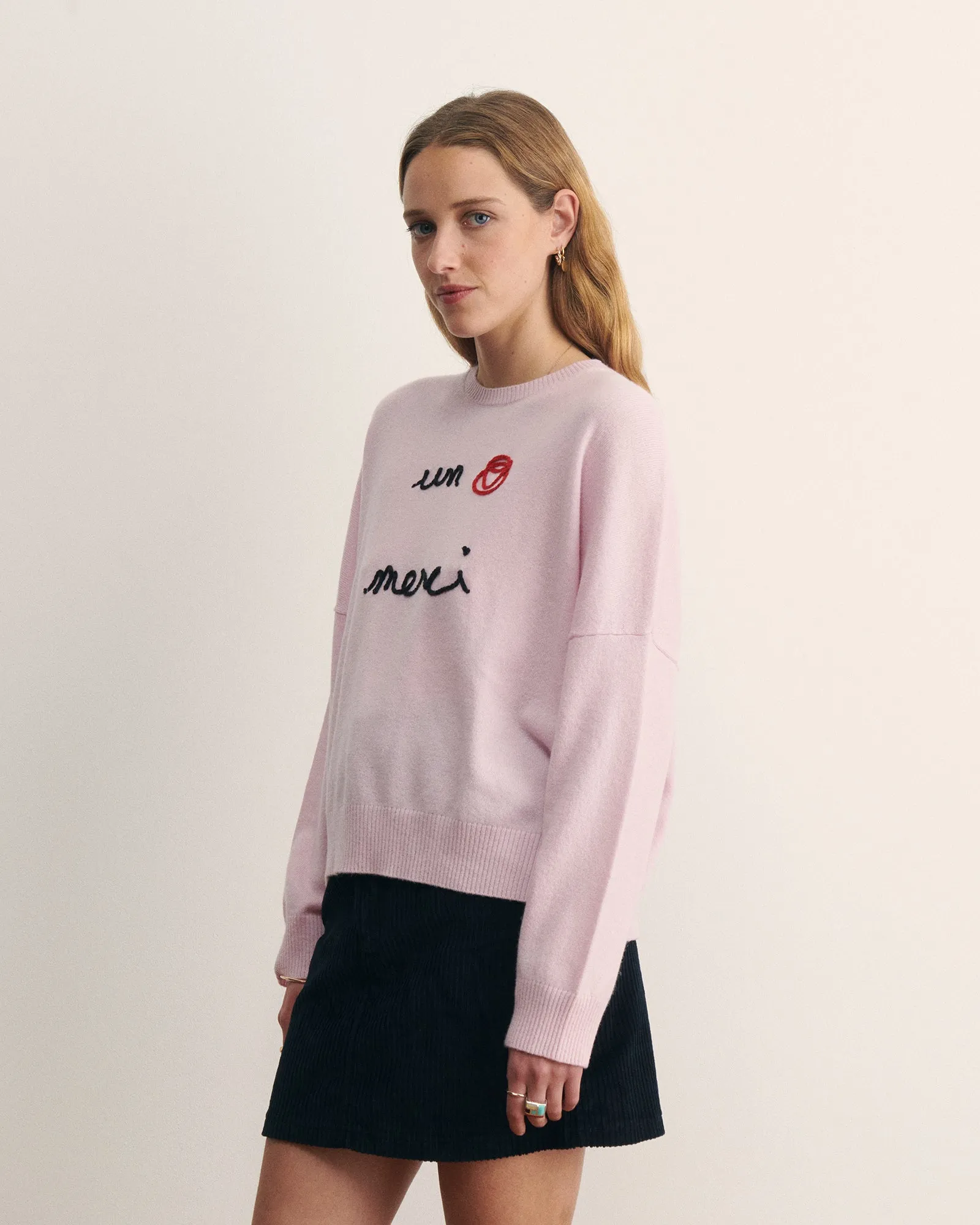 "Un Cafe Merci" buzelin cashmere sweater