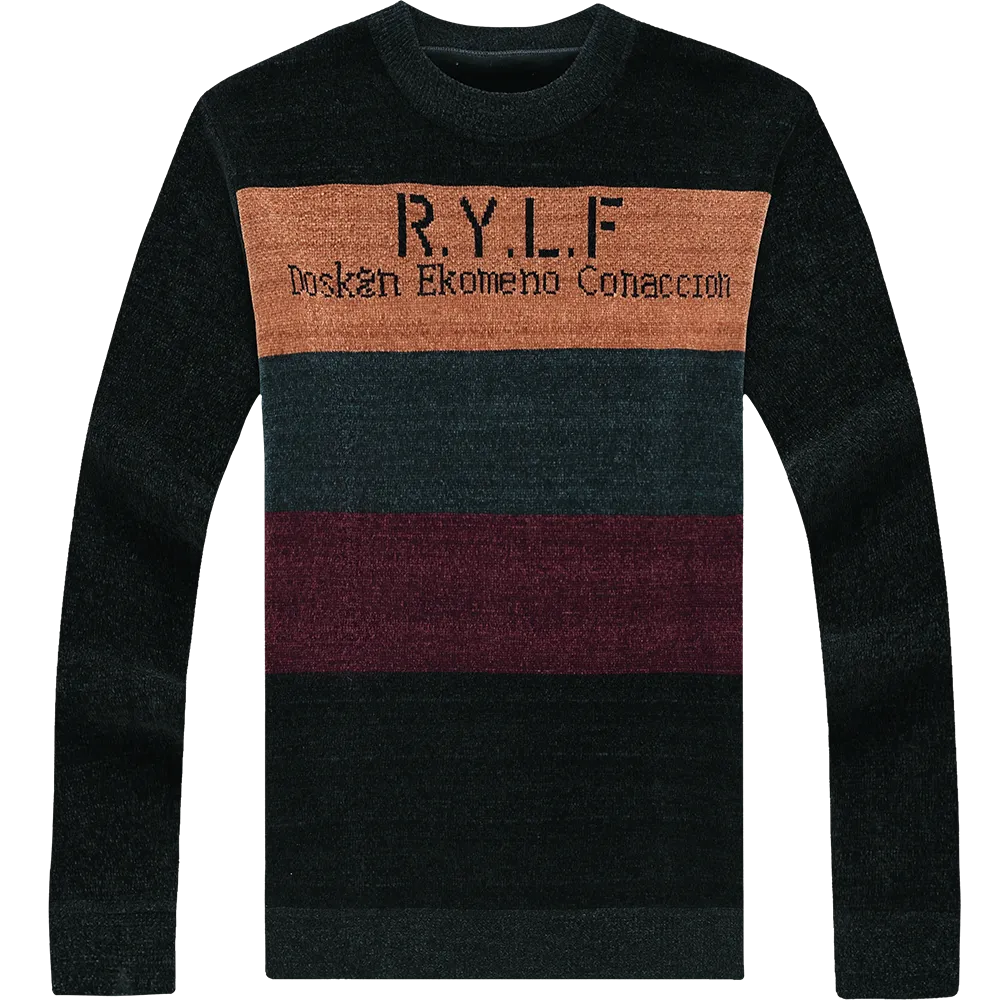 R.Y.L.F Letter Polyester Long Sleeves Knitwear