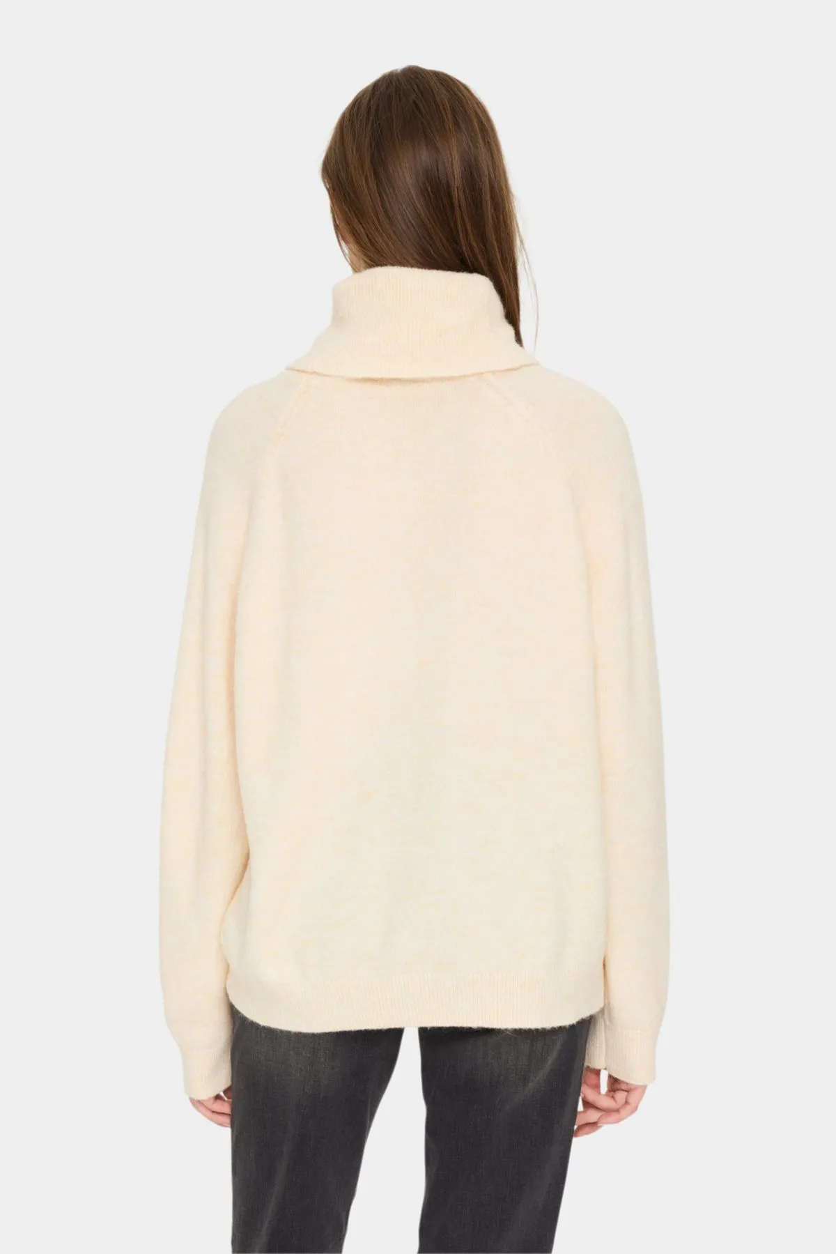 Saint Tropez Garbie Rollneck Pullover in Ice Melange