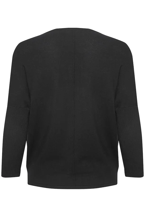 Saint Tropez Mila Roundneck Pullover in Black