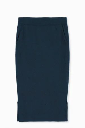 SICILY PENCIL SKIRT IN KNIT PIMA COTTON STRETCH LIMITED EDITION COLORS