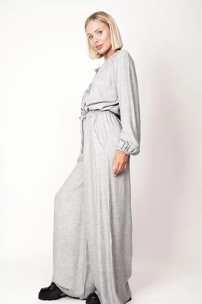 Skye Wide Leg Pants Grey
