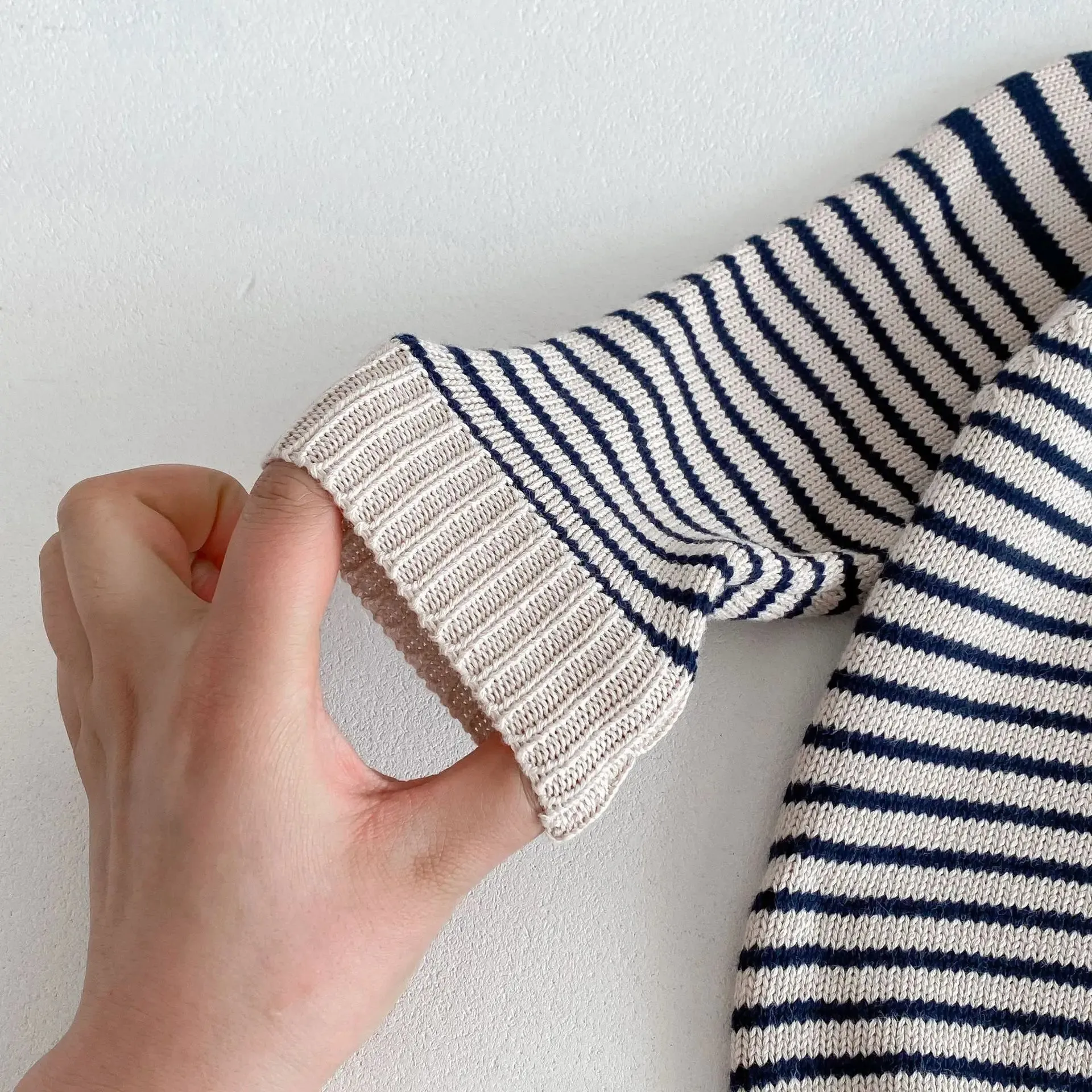Striped Unisex Long-Sleeved Sweater