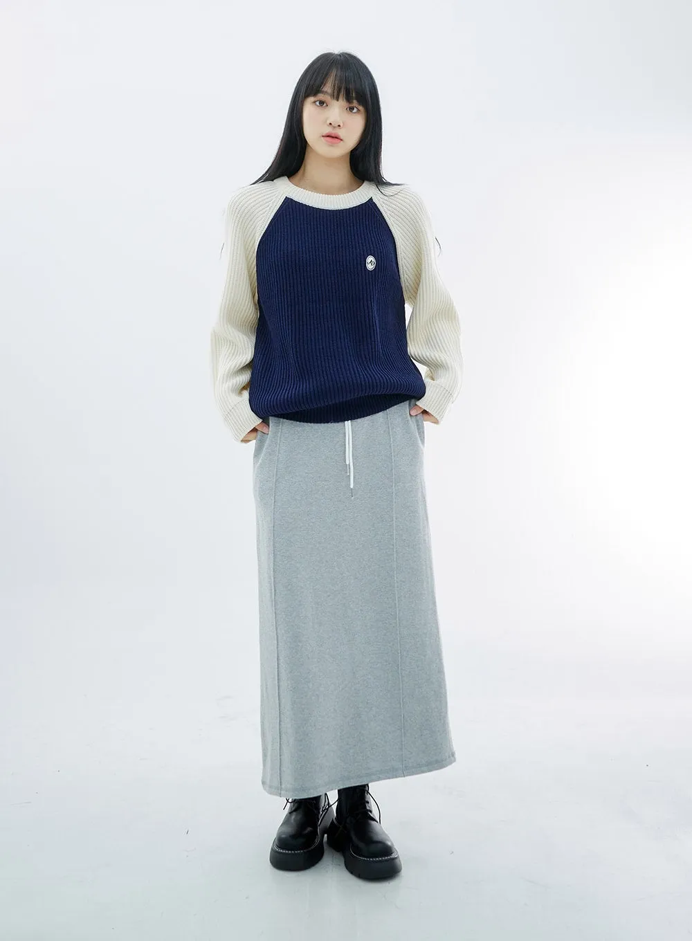 Two Color Knit Sweater OS27