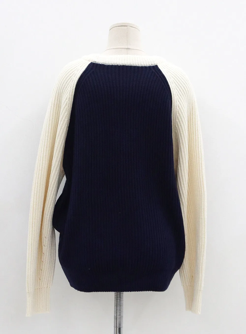 Two Color Knit Sweater OS27