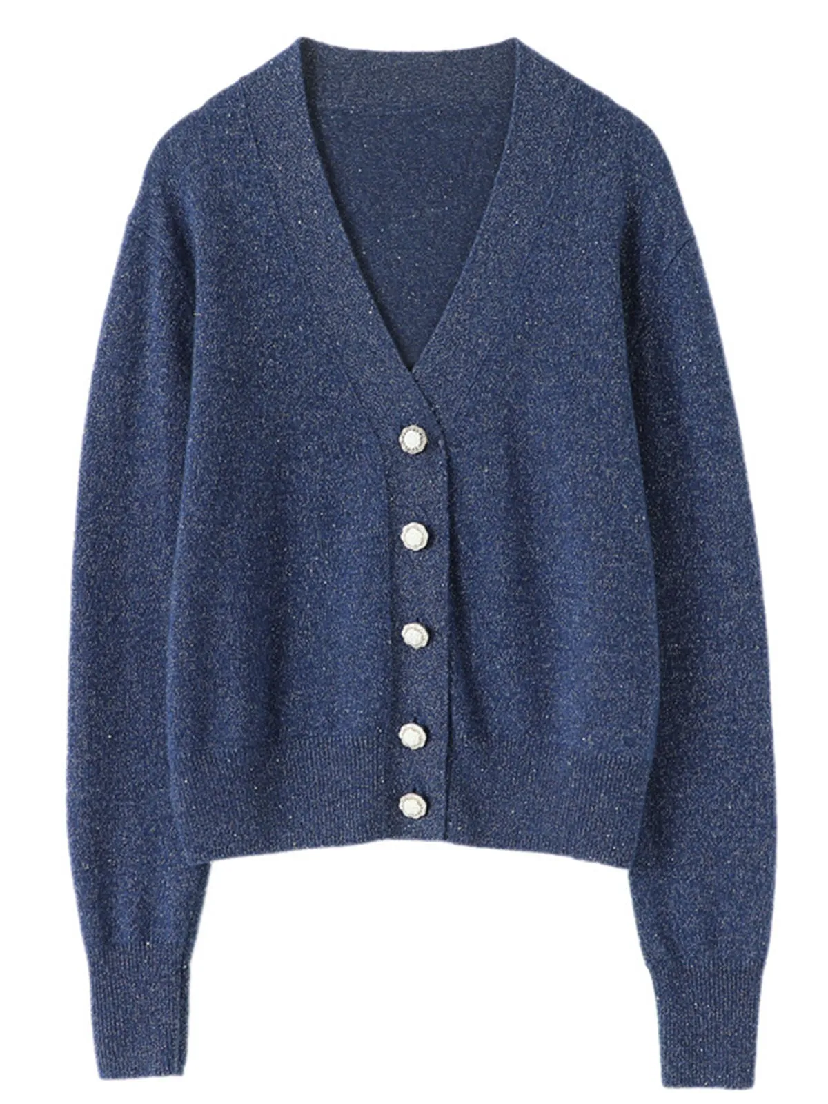 V-neck Warm Women's Loose Lazy Knitted Cashmere Sweater